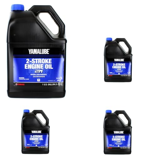 Yamaha Yamalube 2M Marine 2 Stroke Engine Oil- 4 Gallons, #LUB-2STRK-M1-04