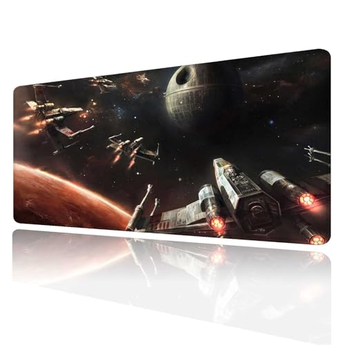 XXL Large Gaming Mouse Pad,Mousepad with Stitched Edge Frame & Non-Skid Rubber Base,Desk Mat for Work,Office Desk Pad for Laptop,Computer Keyboard and Mice Combo Pads Mouse Mat 31.5X15.7 inches