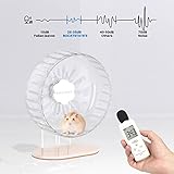 Bucatstate Super Silent Hamster Wheel Hamster Accessories Hamster Running Toys Small Animals Exercise Wheels Transparent 10.2 Inches