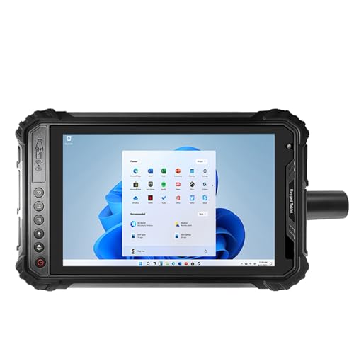 Breloom ST9-J Rugged Tablet with High Precision GPS UM960, 8 inch Windows 11 Pro Industrial Tablet Intel N5100, 8GB+256GB, IP65 Waterproof, 5000mAh, 4G LTE/WiFi/BT 4.2/NFC (with High Precision GPS)