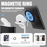 SEEMINE Magnetic Wireless Charger for Samsung,3 in 1 Wireless Charging Station Alarm Clock,Nightstand Charging Station for Samsung Galaxy S24/S23/S22/S21,Galaxy Watch 7/6/4/5,Galaxy Buds/Pro (White)