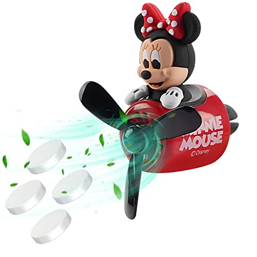 Jimtyee Car Air Fresheners Cute Cartoon Mouse Pilot Car Diffuser Rotating Propeller Automotive Air Outlet Fan Creative Car Perfume Decoration Cool Car Accessories (Women)