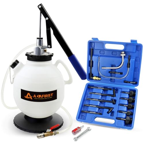 ADAFIRST Automatic Transmission Fluid Pump ATF Refill Tool Kit, 7.5L Manual Automotive Oil Transfer Filler System with 15PCS ATF Adapters Fit Audi Mercedes Benz VW Ford BMW Infiniti Nissan Volkswagen