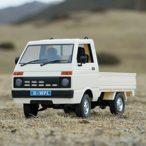 WPL D22 RC Kei Truck, 1/10 RWD Off-Road Drift Car, 2.4GHz Remote Control 2WD Carry Pickup Cars with 260 Motor, Proportional Throttle & Steering Dual Rate, RTR Hobby Grade RC Truck for Adults