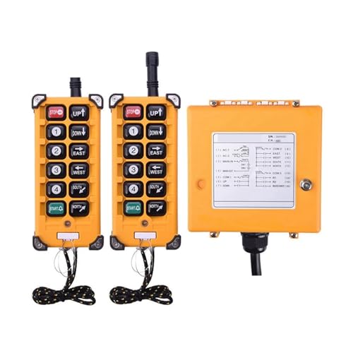 GYACWQZO Industrial Control F23-BB Single Speed Switch Telecrane Tailgate Crane AC/DC Industrial Controller(48VDC)