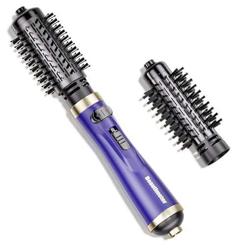 Beautimeter Hair Dryer Brush, Rotating Blow Dryer Brush with 2-Inch and 1.5-Inch Brushes, 3 in 1 Hot Air Styler and Rotating Brush, Hair Dryer Brush Blow Dryer Brush in One (Blue)