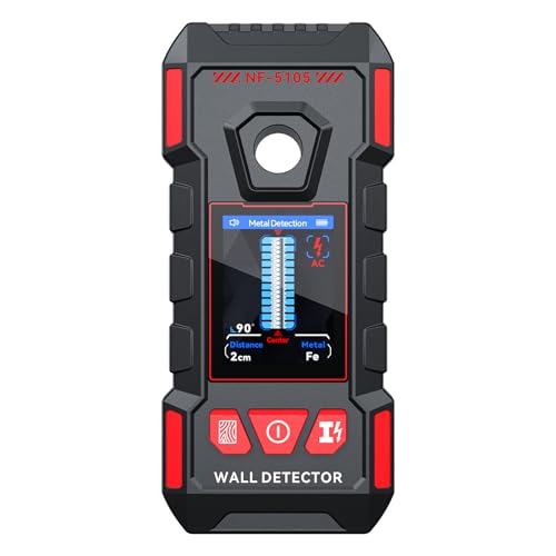 Stud Finder for Walls, Rechargeable Stud Finder Wall Scanner with Upgraded Intelligent Chip for Wood Metal Studs AC Wires Joists Pipes, Support HD LCD Display and Voice, Accurate Positioning