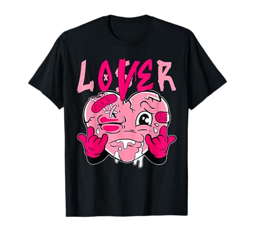 Pink Loser Lover Pink Drip Heart Matching Tee For Men Women T-Shirt