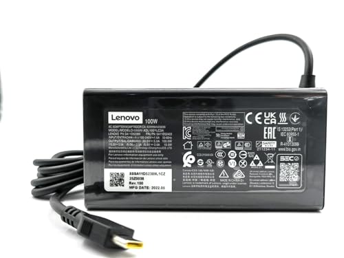 Original Replacement For Lenovo 100W USB Type C AC Adapter for Lenovo IdeaPad 5 Pro 16, Lenovo Yoga Slim 7 Pro 14IAP7, Compatible P/N: ADL100YLC3A, ADL100YDC3A, SA11D52396, GX21J75543, 5A11J62105.