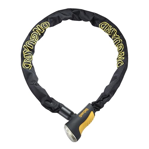 OnGuard 8020 Mastiff Integrated Key Chain Lock - 3.57' X 0.39"[110CM X 10MM] Black