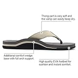 Men Sandals Flip Flop with Orthotic Arch Support Athletic Slide Sandals for Men with Soft Cushion Footbed