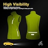 33,000ft Women's Lightweight Running Vest Outerwear with Pockets, Windproof Sleeveless Jacket for Golf Hiking Travel