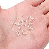 BEADIA Silver Plated Jump Rings Non Tarnish 3mm 1200pcs for Jewelry Making Findings