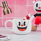 Cuphead & Mugman 24oz Ceramic Mug and Straw | Set of 2