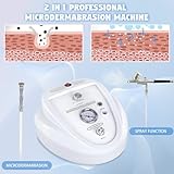 Upgraded 2 IN1 Diamond Microdermabrasion Machine, Beauty Star Professional Diamond Dermabrasion Facial Devices System at Home, Face Pore Cleansing Tool(65-68cmHg Vcuum Suction)