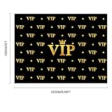 6.5 x 5 ft VIP Photography Backdrop Red Carpet Backdrop Film Movie Banner Paparazzi Props Party Accessory and Runner Red Carpet Runner 2.6 x 15 ft with Tape for Theme Party Decorations