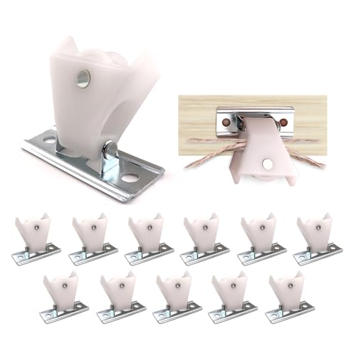 Amazing Drapery Hardware Easy to Install Small Cord Pulleys, Set of 12 - Smooth, Reliable Operation, Prevents Cord Fraying - Ideal for Roman and Pleated Shades - Versatile Use with Multiple Cords