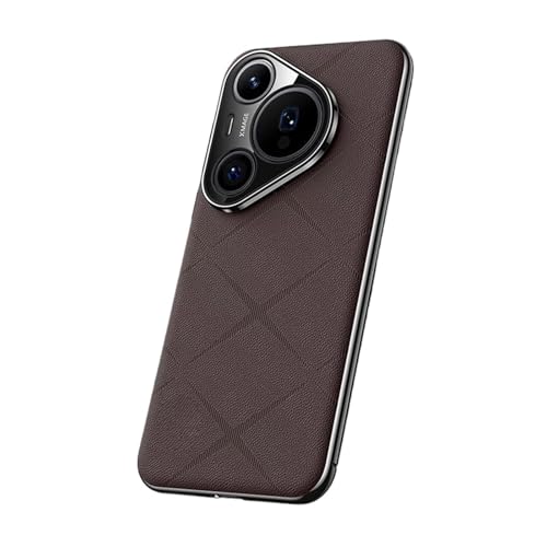 Yienning for Huawei Pura 70 Ultra Case, Leather Cell Phone Case,Anti Drop,360° Full Coverage Shockproof Anti-Fingerprint Protective Cover Basic Phone Case for Huawei Pura 70 Ultra Brown