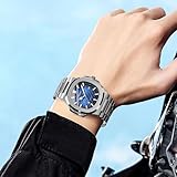 BINBOND Watches for Men Rose Gold Stainless Steel Classic Business Dress with Date Casual Luxury Mens Wrist Watch Waterproof Luminous