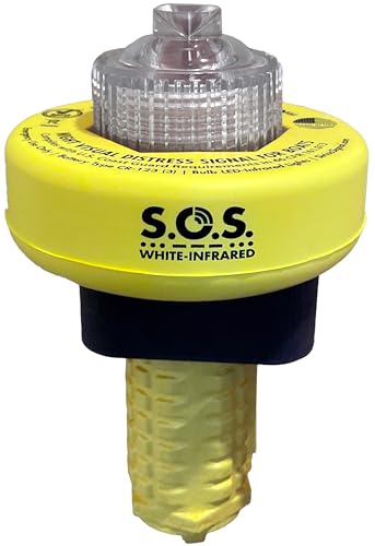 Sirius Signal C-1004 SOS LED Distress Signal - White & Infrared, USCG Approved, Includes Display Mount, Storage Mount, Daytime Flag & Whistle