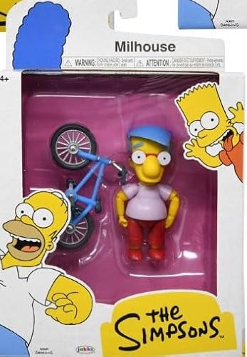 The Simpsons 5" Action Figure Milhouse with Bicycle Wave #3