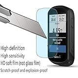 SHUAXI Screen Protector for Garmin Edge 530 Gps (3+1pack) and Silicone Case Cover,Tempered Glass Film Anti-Scratch High Definition Full Coverage Transparent