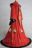 Women's Queen Padme Amidala Cosplay Costume The Phantom Menace Red Queen Dress