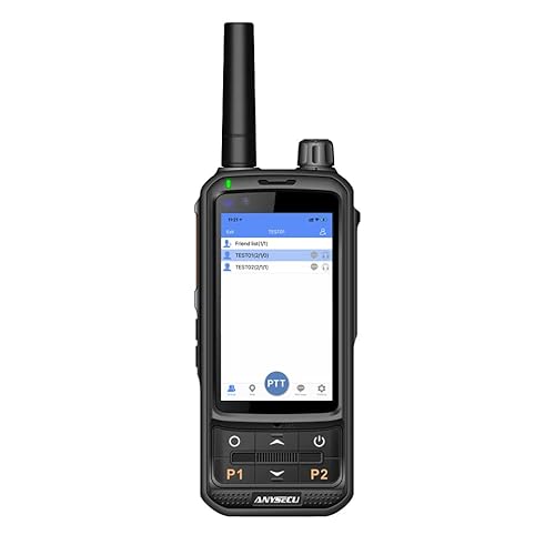 ANYSECU LTE 4G POC PTT Network Radio Dual Sim Card WiFi Radio Unlocked GSM Compatible with Zello Real PTT