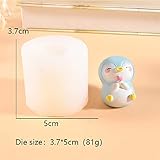 JIBEVEYYI Silicone Resin Molds 3D Penguin Handmade Candle Mould Epoxy Resin Casting Molds Handmade Fondant Mold