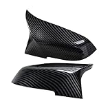 Arkdeffon 2PCS Rear View Side Mirror Cover Door Side Mirror Cover Cap Compatible with BMW 2014-2018 5 Series F10 F11 F18, 2014-2018 6 Series F06 F12 F13, 2013-2015 7 Series F01 F02 (Carbon Fiber Look)