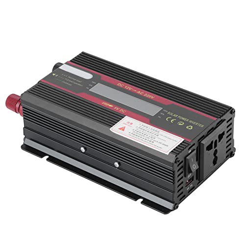 KIMISS Car Power Inverter DC 12V to AC 3000W Peak Power Inverter Pure Sine Inverter Convertitore with LCD Display for TVs, DVD Players, Lights, Smartphones, Laptops