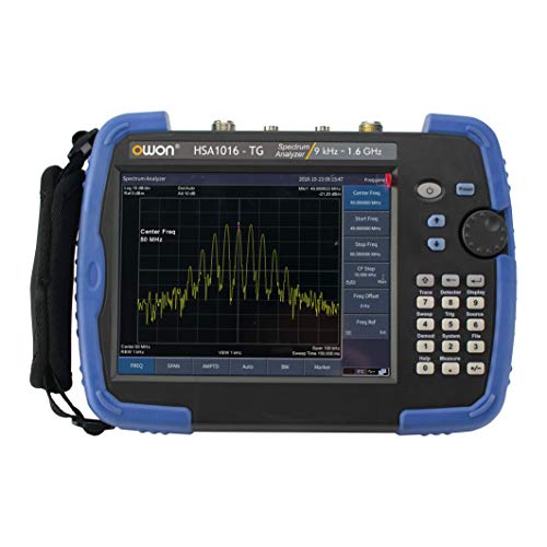 OWON Handheld Spectrum Analyzer HSA1016-TG Frequency Range of 9 kHz up to 1.6 GHz,EMI pre-Compliance Test Function and Tracking Generator.