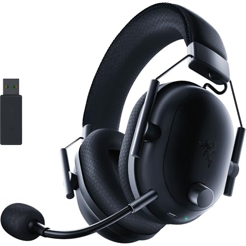 Razer BlackShark V2 Pro Wireless Gaming Headset 2023 Edition: Detachable Mic - Pro-Tuned FPS Profiles - 50mm Drivers - Noise-Isolating Earcups w/Ultra-Soft Memory Foam - 70 Hr Battery Life - Black