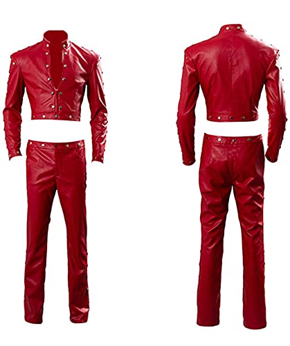Topcos The Seven Deadly Sins Ban Cosplay Costume Ban Shirt Suits Uniform Halloween (Medium, Red)