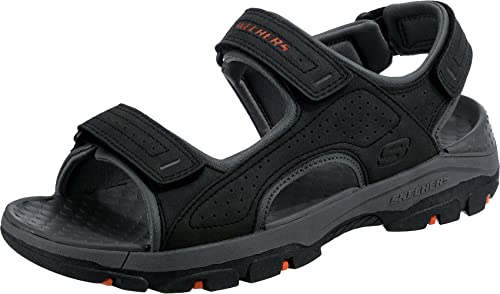 Skechers Men's Tresmen-Garo Open Toe Water Sandal, Black, 11 Medium US