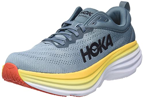 HOKA ONE ONE Men's Running Shoes, Goblin Blue Mountain Spring, 9.5