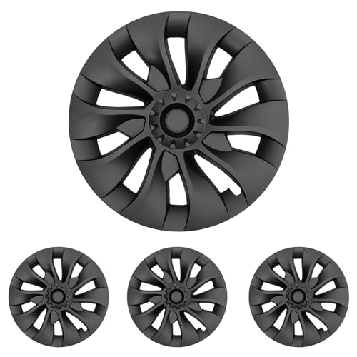 Wheel Covers Hubcaps Compatible with Model 3 2017-2023, 18 Inch Wheel Hub Caps ABS OEM Rim Protectors Exterior Accessories 4 Pack