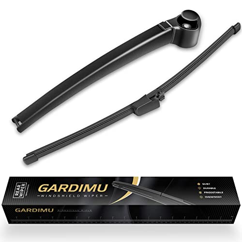 GARDIMU Rear Wiper Blade Assembly, Back Windshield Wiper Blades Arm Accessories Replacement for Volkswagen Tiguan 2009-2017, Rear Wiper Blade and Arm Set from 2009 to 2017