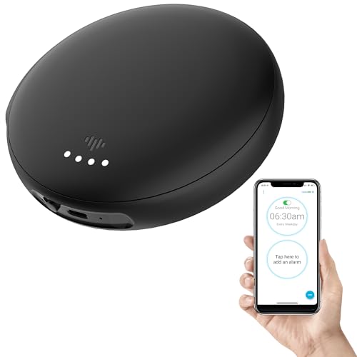 iLuv Smart Shaker, Wireless Shaker for Hearing Impaired & Heavy Sleepers, 20 Alarms, Call & App Alerts, Bluetooth, Rechargable Battery, Auto DST, iOS & Android Compatible