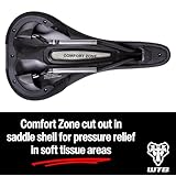 WTB Volt Bike Saddle - Comfortable Medium Thickness Padding, Contoured Shape with a Flex-Tuned Shell - Lightweight MTB Saddle for Optimal Support & Performance (Narrow Width and Carbon Rails)