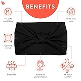 BLOM Non Slip Headbands - Wide Headbands for Women - Yoga Headbands for Women - Workout Headbands for Women - Wear for Fashion, Travel, or Running Multi Style - Gym Wrap