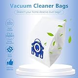 Improvedhand 10 Packs 3D Airclean Bags Replacement for Miele GN Vacuum Cleaner Bags Fit for Miele Classic C2 C3 S2 S5 S8 S400 Series with Motor Protection Filters, AirClean Filters