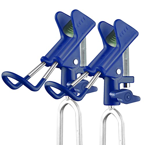 E-jades Fishing Rod Holders for Bank Fishing, Fishing Pole Holders for Ground 360 Adjustable, Bank Rod Rack Stand, Fish Pole Holder for Beach, Gifts for Men Birthday-2 Pack