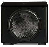 REL HT/1510 Predator 15-Inch Powered Subwoofer – Impactful Deep Bass for HiFi Home Theater, Audiophile Stereo Systems & Surround Sound. Premium High-End Subwoofer Design in Line Grained Black Finish