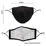 MAZJOYDAY Washable Reusable Cloth Face Masks for Women Men - Breathable Face Mask with Nose Wire and Filter Pocket for Adult