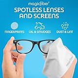 MagicFiber Microfiber Cleaning Cloth, 6 Pack - Premium Cloth for Glasses, Lens, Screens & More