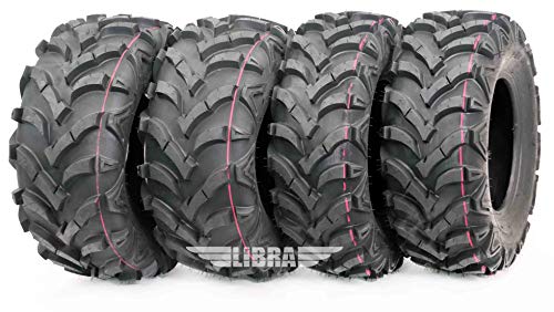 WANDA Set 4 ATV Tires 22x7-11 Front 22x10-9 Rear 6PR for Honda Recon 250