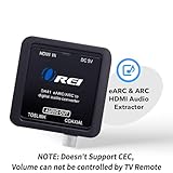 OREI eARC/ARC HDMI to Optical/Coaxial Audio Extractor, - Supports Dolby 5.1 Channel, DTS 5.1, LPCM 2.0 Channel HDTV Soundbar Speaker Amplifier (DA41)