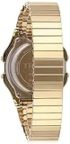 Timex T80 34mm Watch – Gold-Tone with Stainless Steel Expansion Band