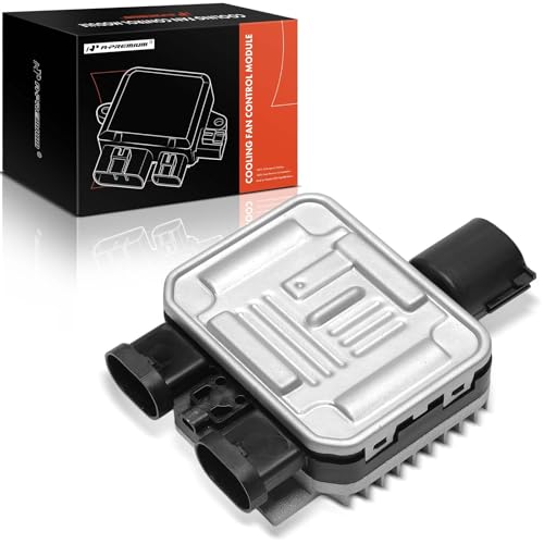 A-Premium Engine Radiator Cooling Fan Control Module Compatible with Ford Edge 2007-2014, Flex 2009 & Lincoln MKX 2007-2015 & Volvo XC60 2010-2016, S60 2011-2015, XC70, S80, V60, V70 & Land Rover LR2